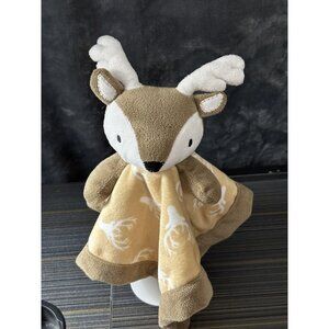 Levtex Baby Brown Deer Lovey Reindeer Security Blanket Stuffed Animal Toy